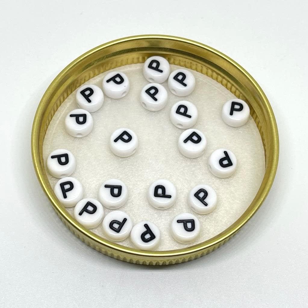Letras plásticas redonda abecedario / 40 uds28