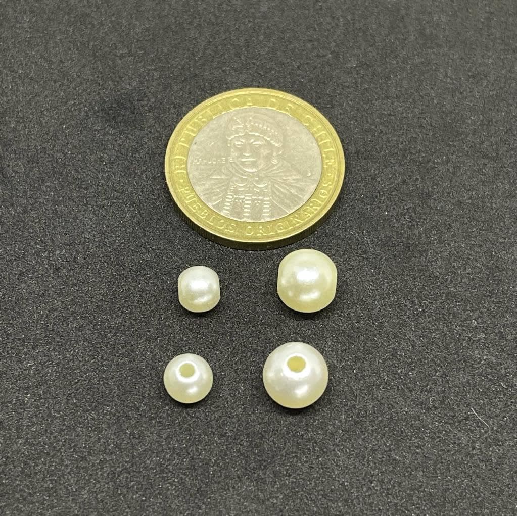 Cuentas de perlas sintéticas 5 - 8 mm / 50 grs5