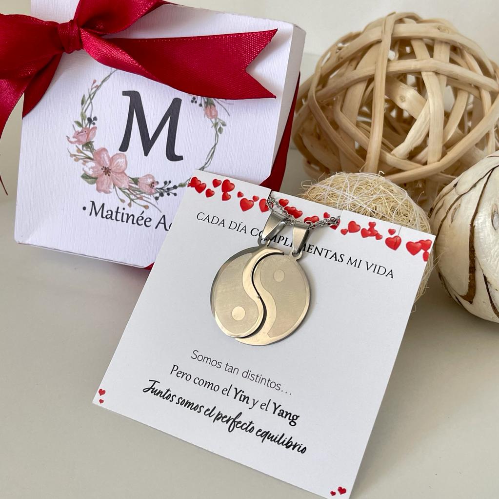 Regalos San Valentin collar Ying Yang/ set2