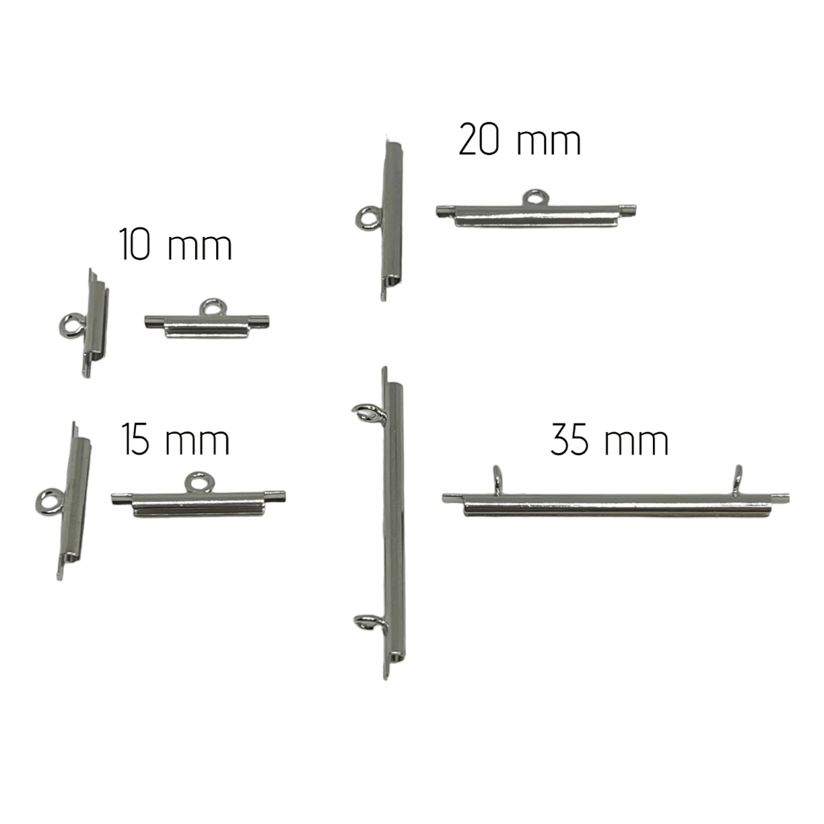 Terminal tubo para pulsera collar con Miyuki / Par2