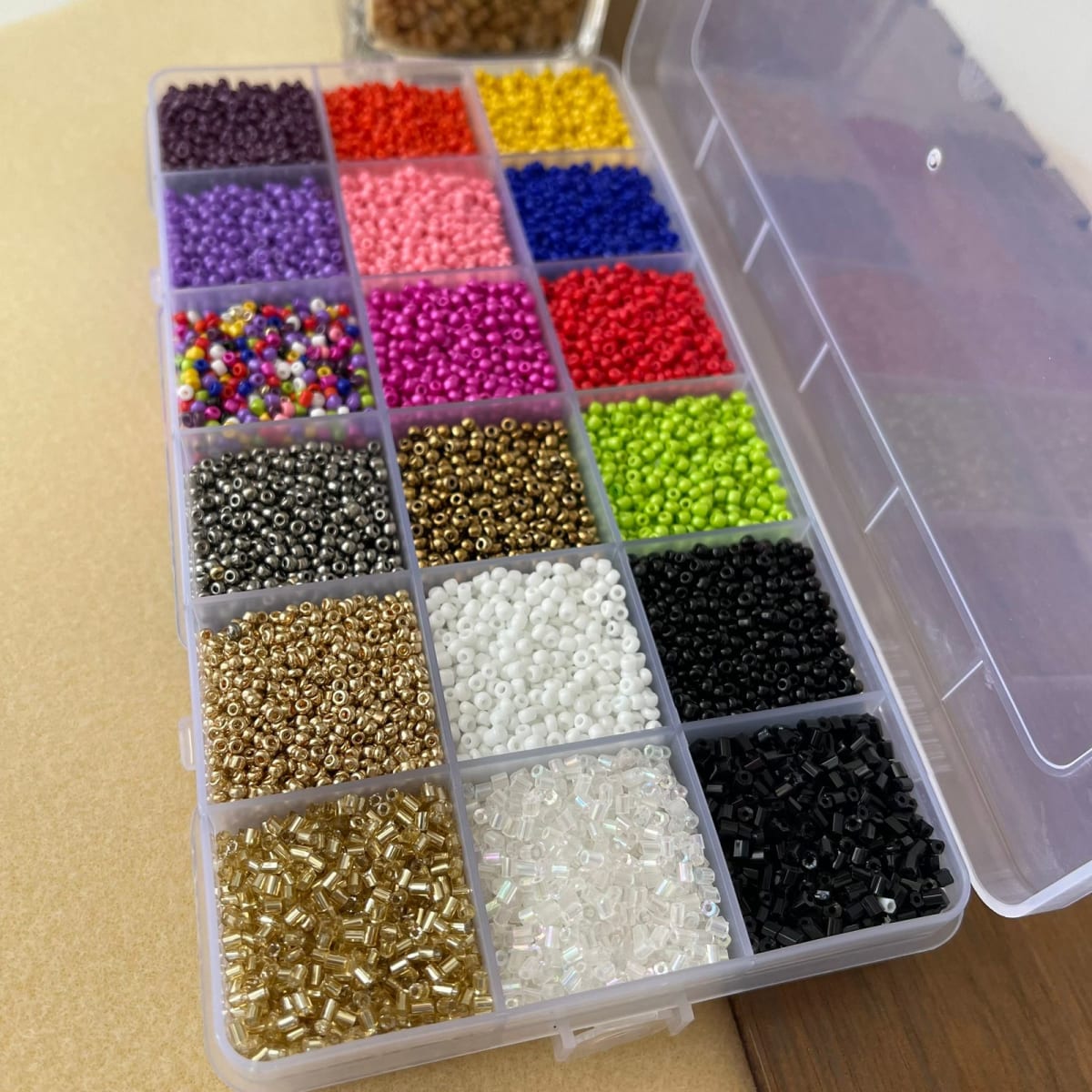 Kit mostacilla china 18 colores2