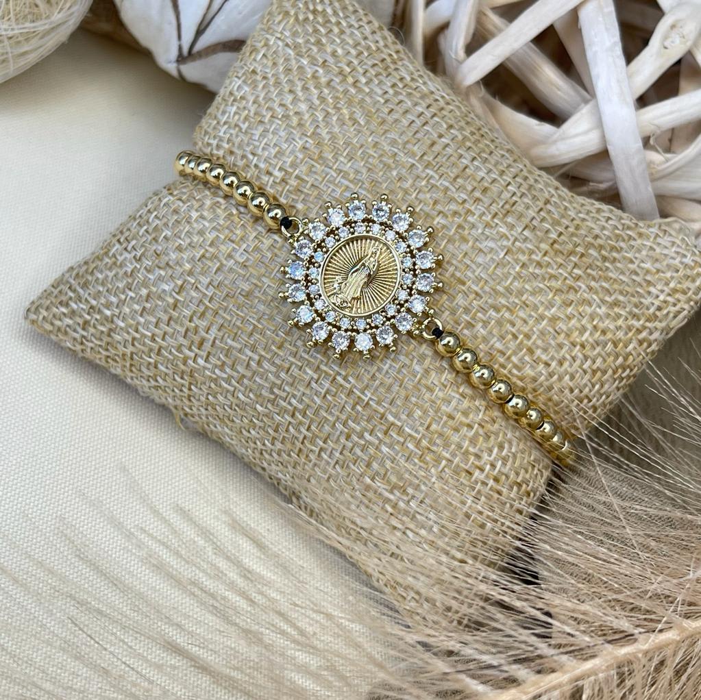 Pulsera ajustable hilo chino acero / unidad8