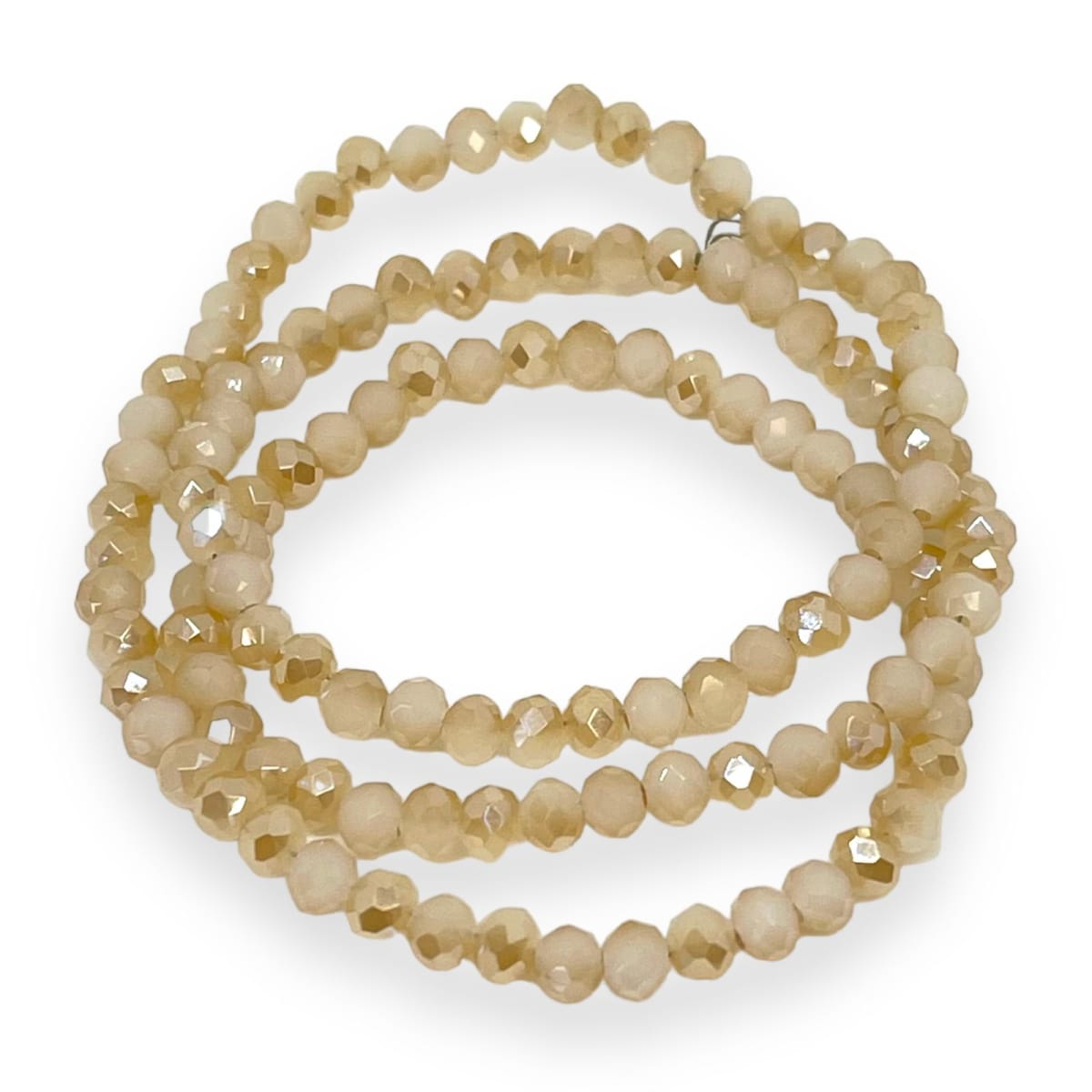 Sarta cristales 4 mm murano facetado combinado / tira4