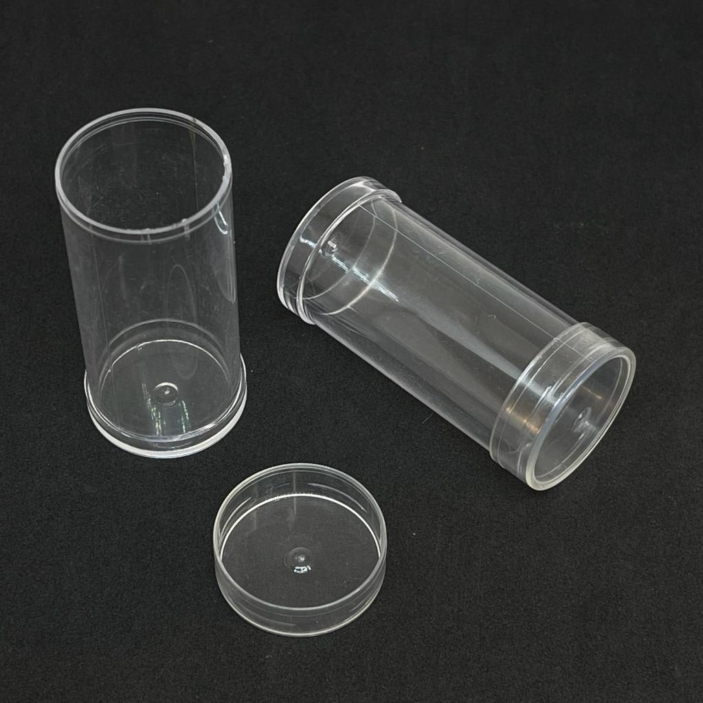 Envase cilíndrico de plástico / unidad1