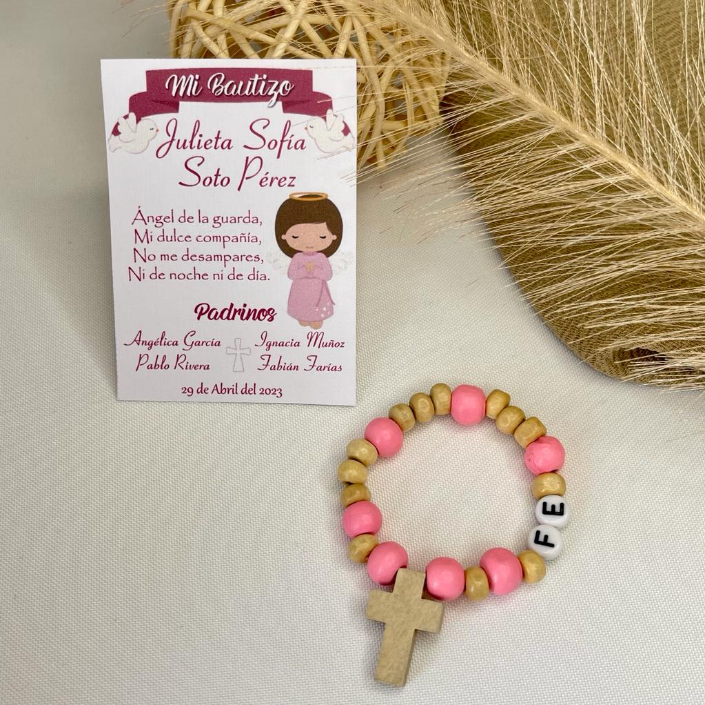 Souvenir Decenarios Fe para recuerdos de bautizo comunión / docena2