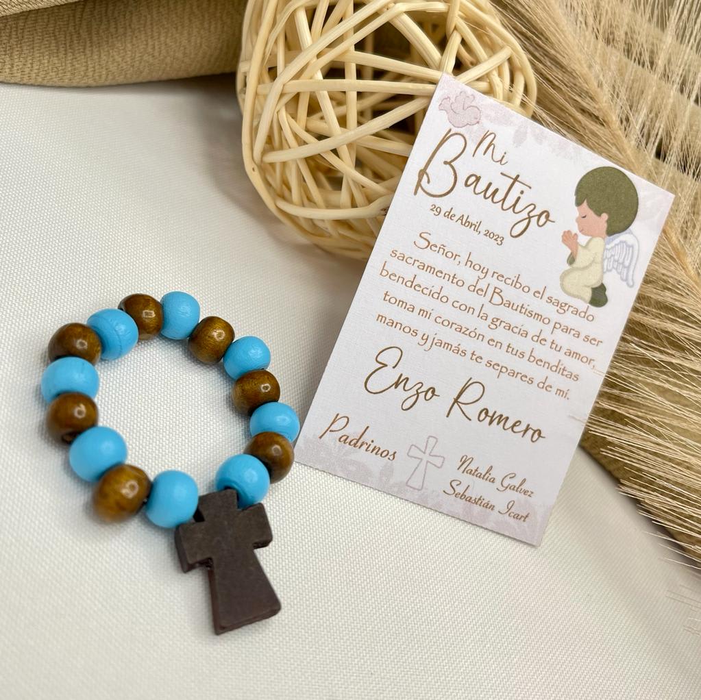 Souvenir Decenarios para recuerdos de bautizo comunión / docena2