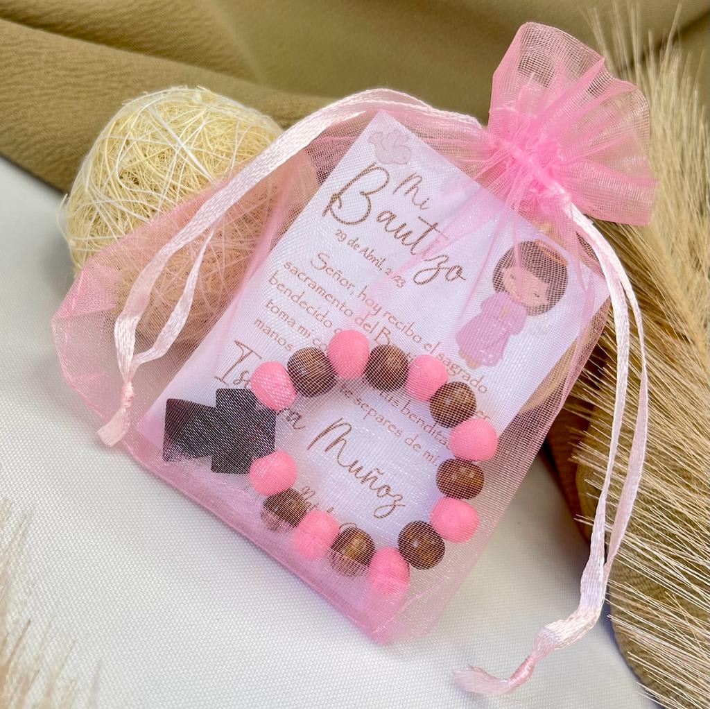 Souvenir Decenarios para recuerdos de bautizo comunión / docena3