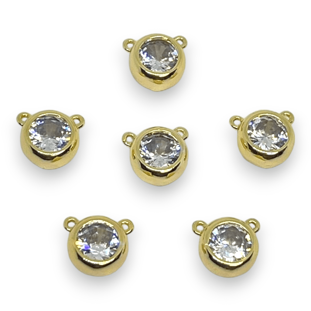 Dije conector punto de luz baño de oro / unidad1