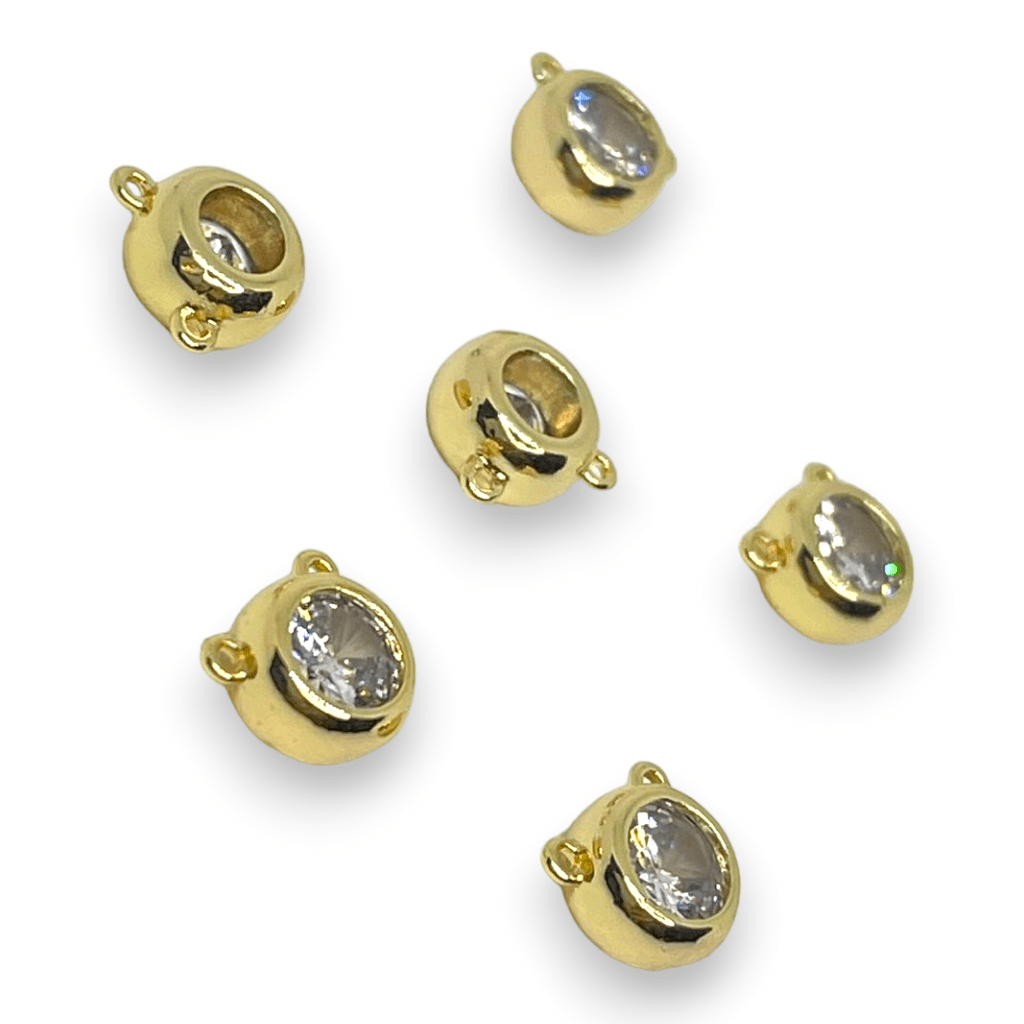 Dije conector punto de luz baño de oro / unidad3