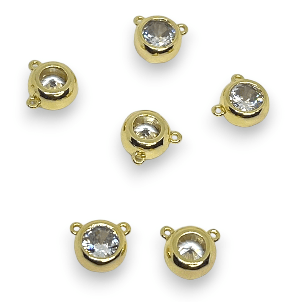 Dije conector punto de luz baño de oro / unidad2