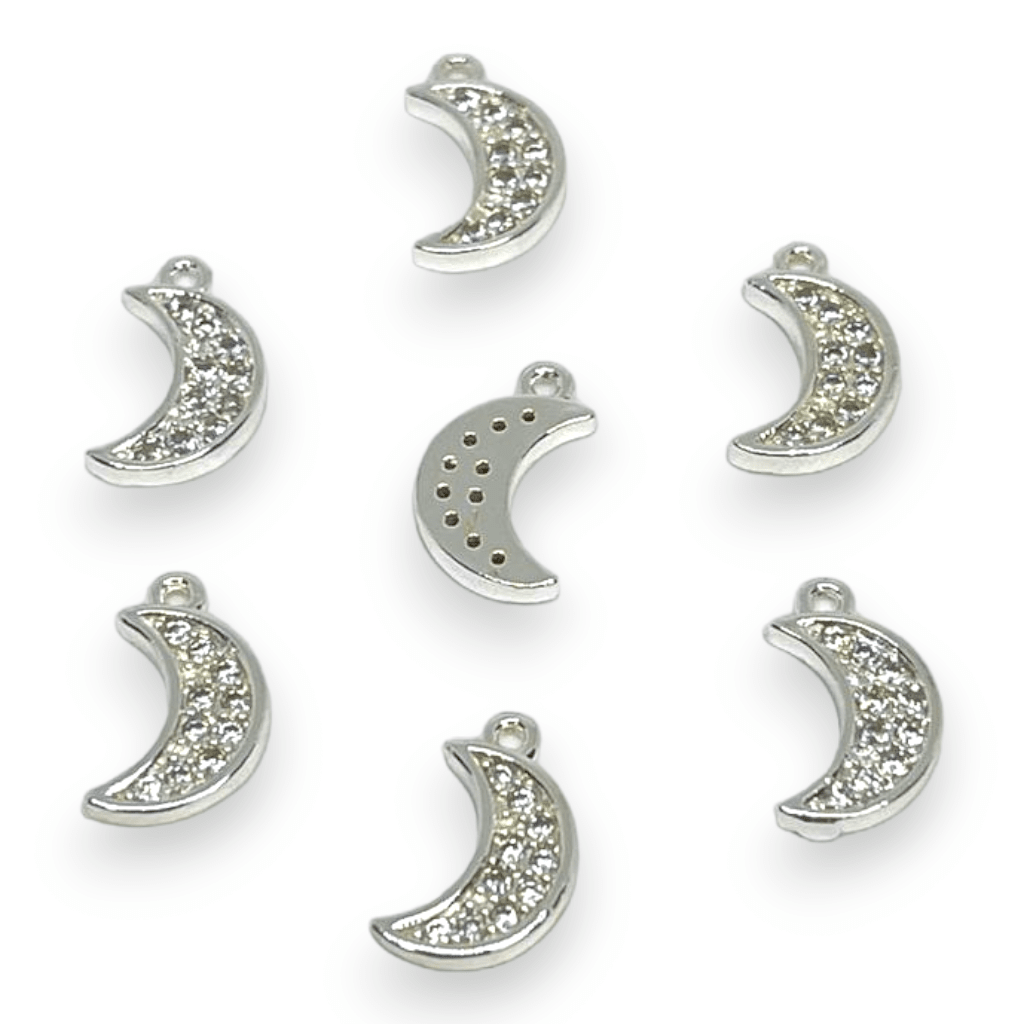 Dije colgante mini zircón baño de platino / unidad3