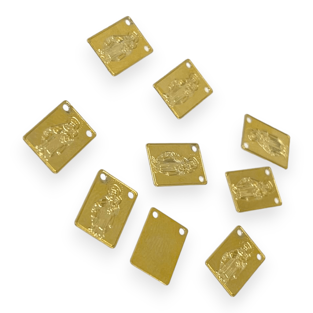 Dije colgante religioso Virgen Jesús Gold-filled /unidad14