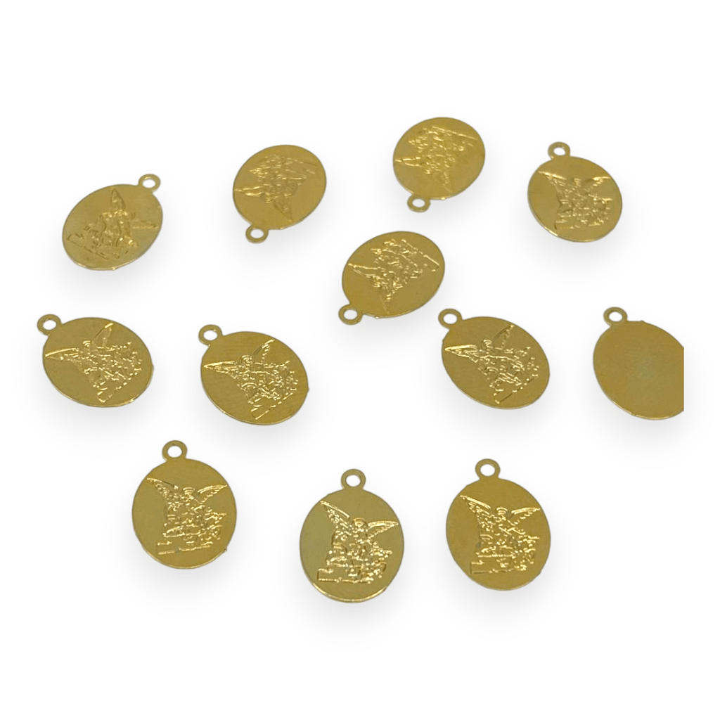 Dije colgante religioso Virgen Jesús Gold-filled /unidad8