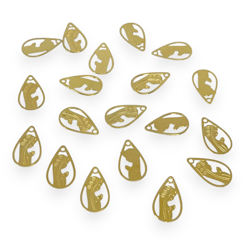 Dije colgante religioso Virgen Jesús Gold-filled /unidad20