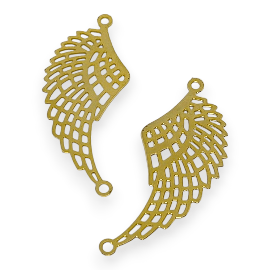 Dije árbol mascota corazón alas Gold-filled / unidad14