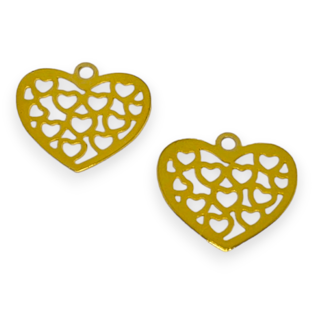 Dije árbol mascota corazón alas Gold-filled / unidad6