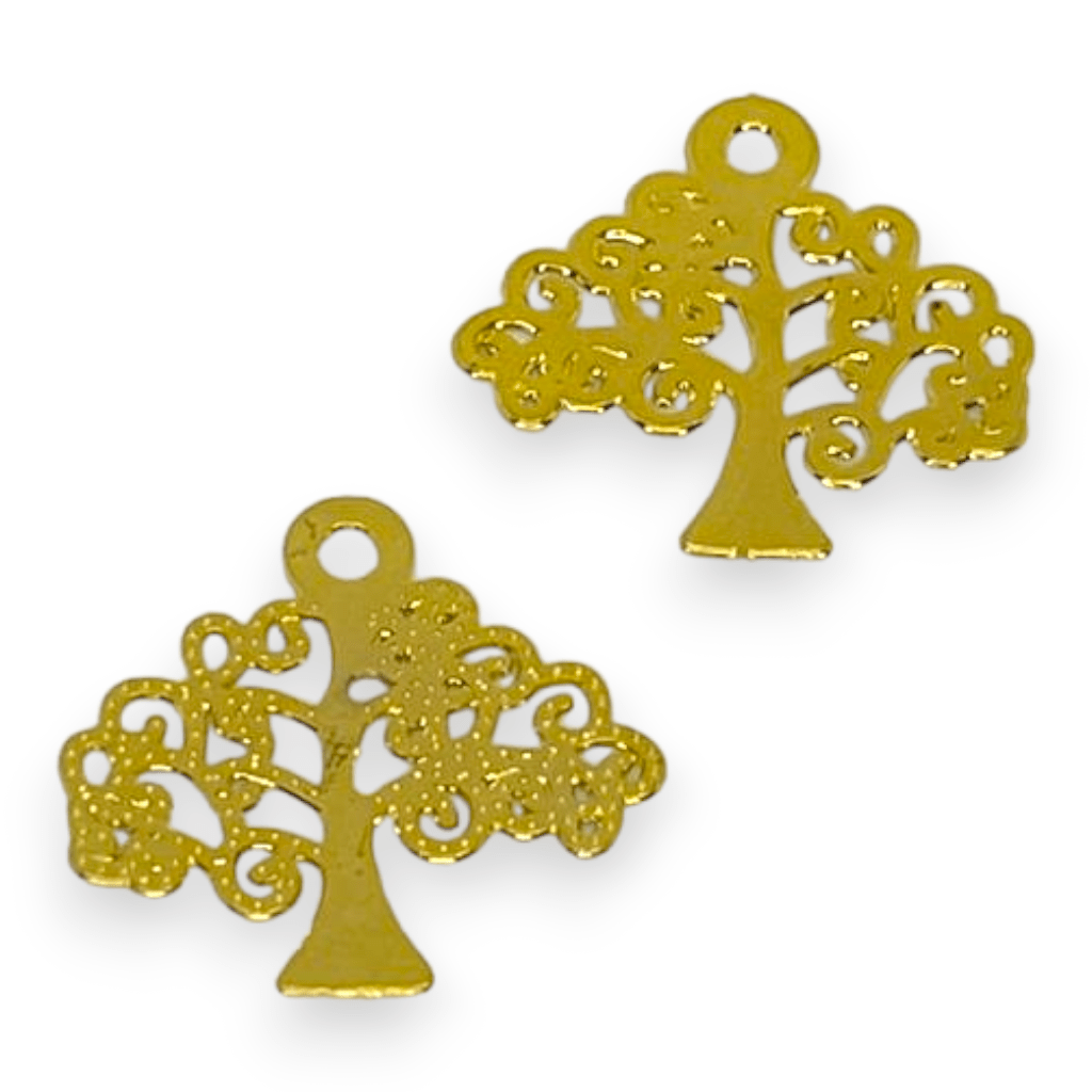 Dije árbol mascota corazón alas Gold-filled / unidad4