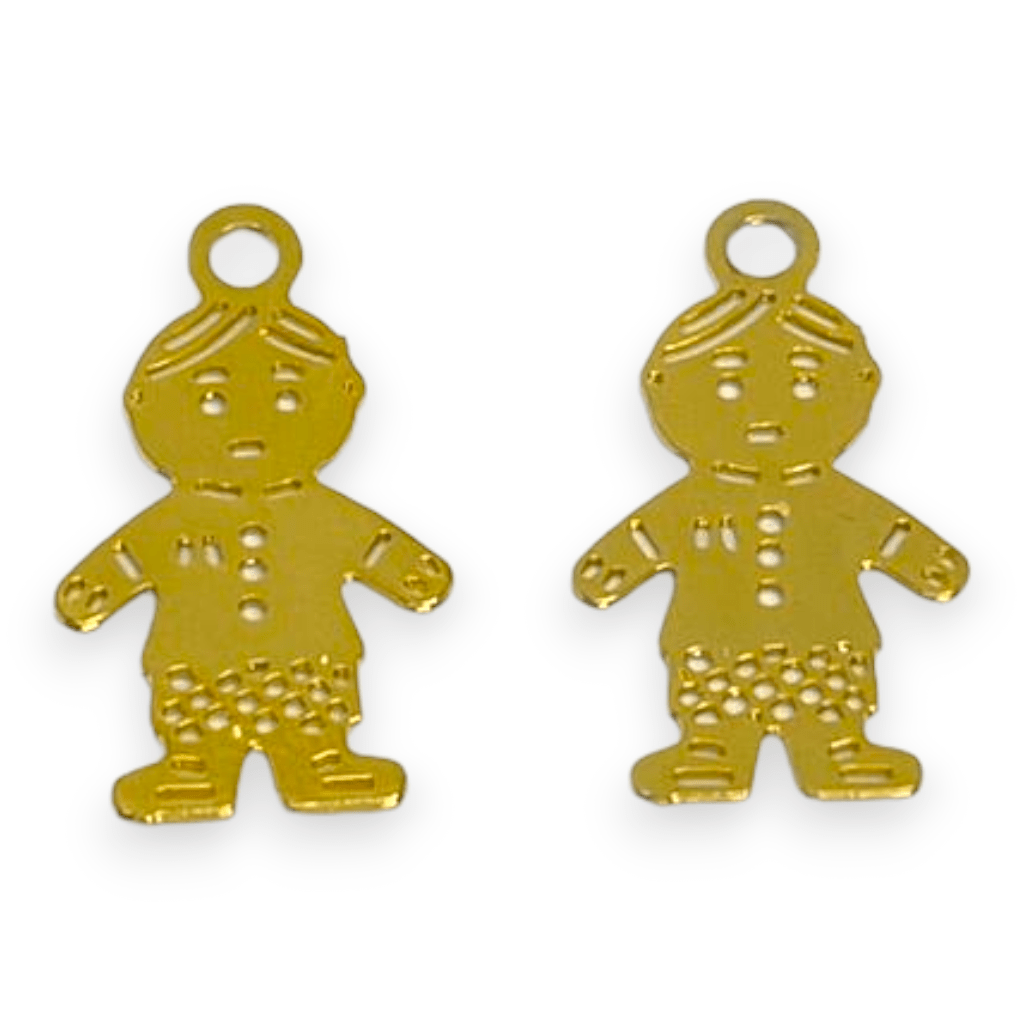 Dije colgante niño niña Gold-filled / unidad7