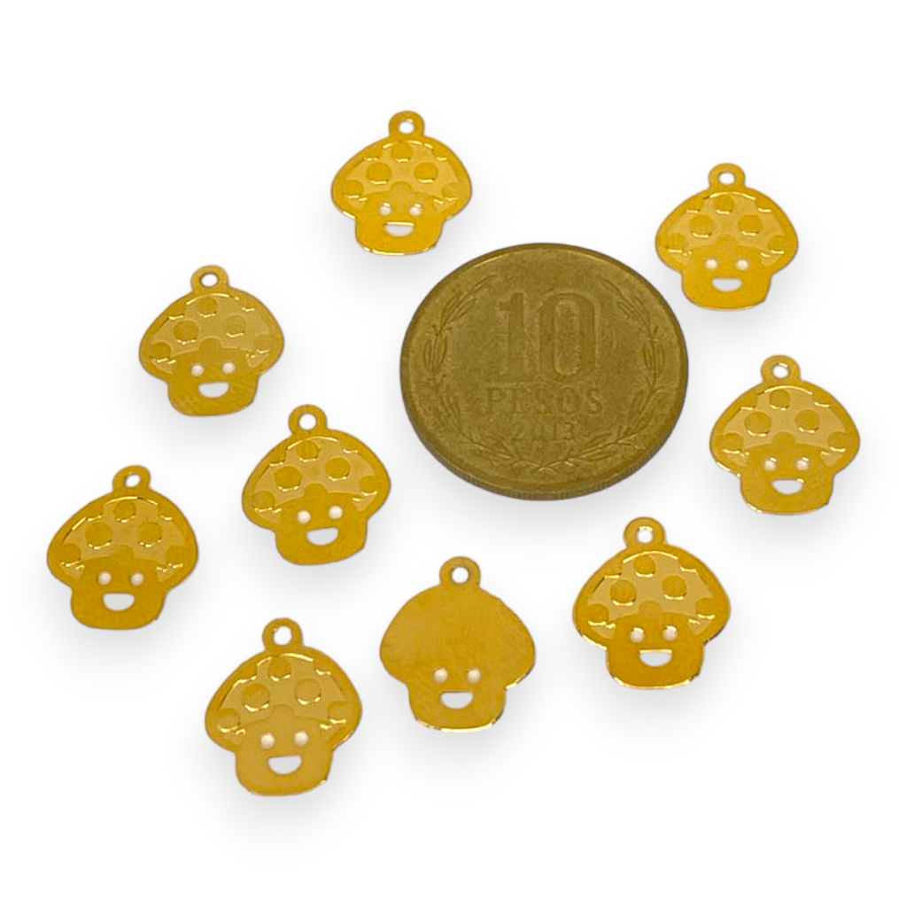 Dije colgante hongo honguito Gold-filled / unidad2