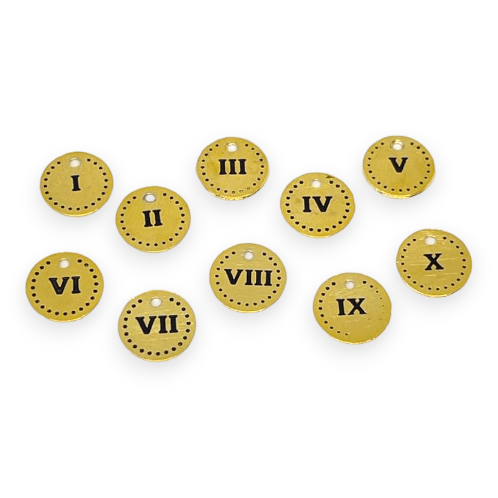 Dije colgante 10 mandamientos Gold-filled / Set1