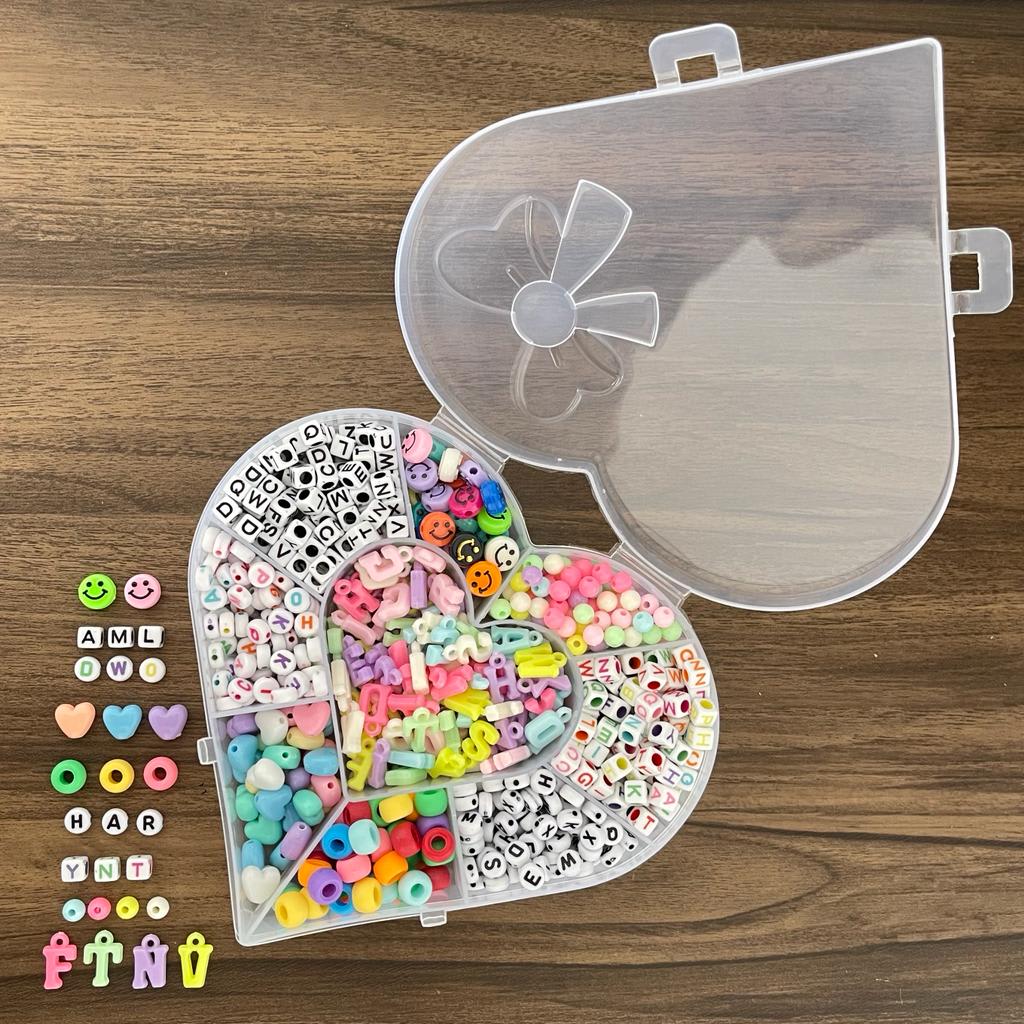 Kit de abalorios para crear pulseras collares para niñas2