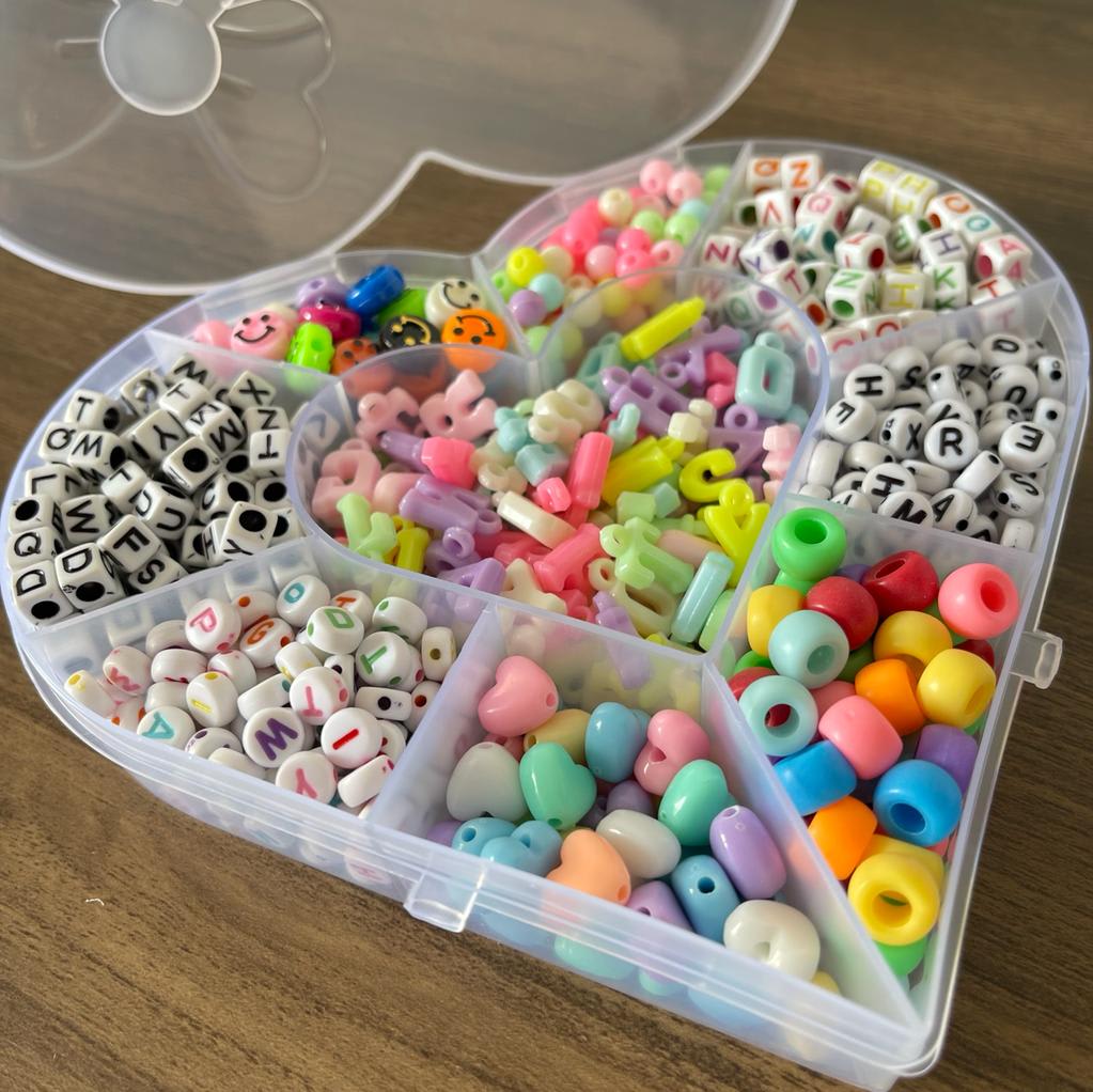 Kit de abalorios para crear pulseras collares para niñas4