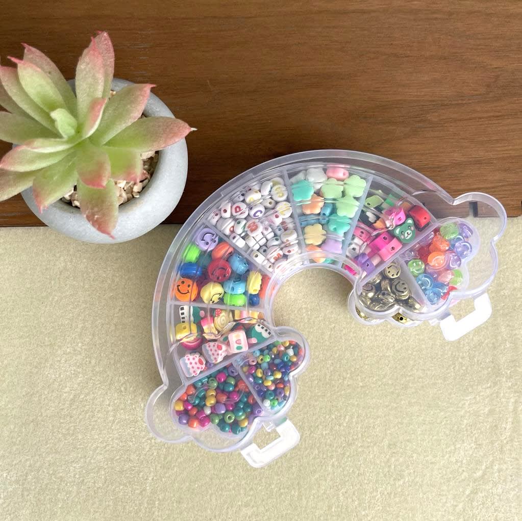 Kit arco iris infantil de cuentas pasadoras surtidas2
