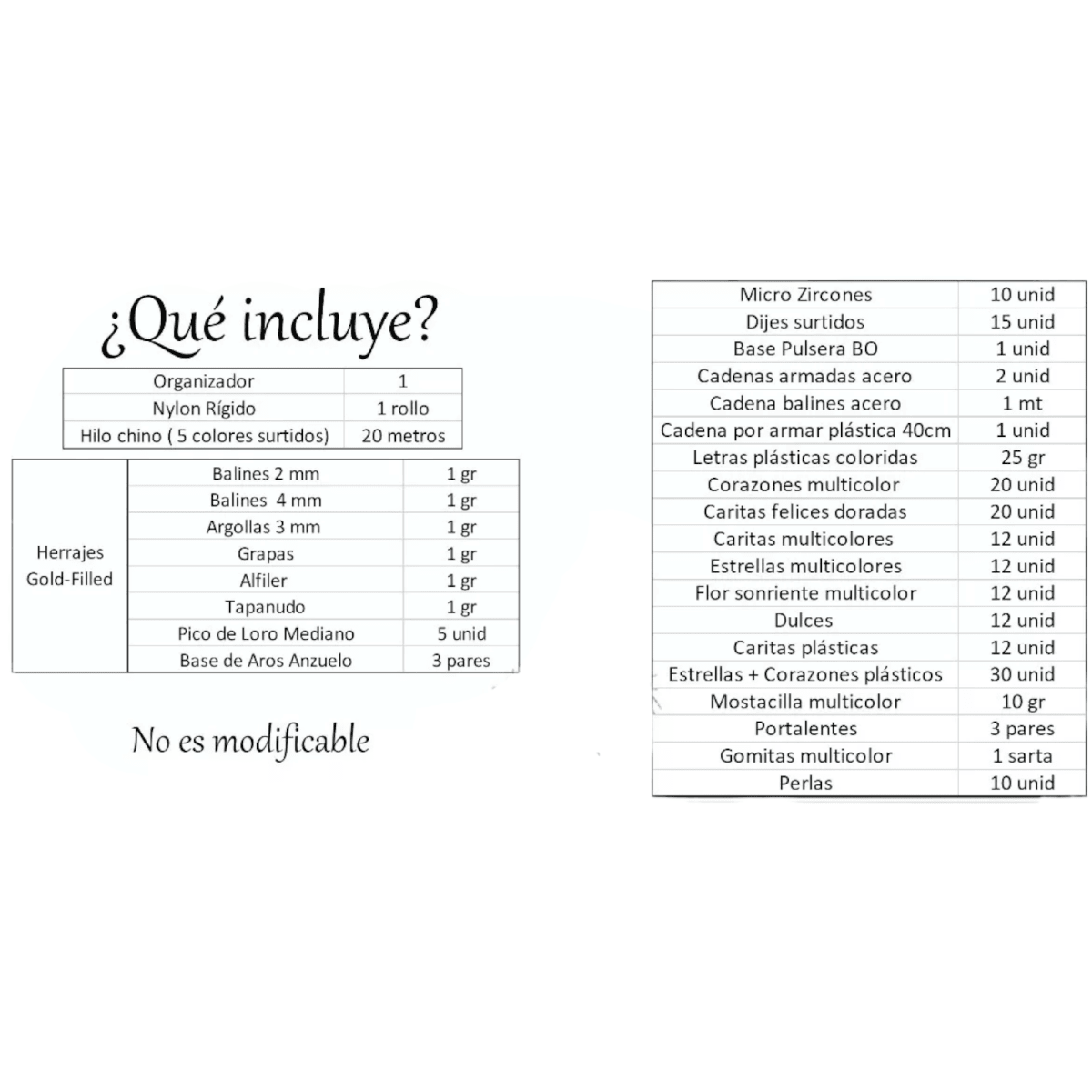 Kit de materiales para crear bisuteria full color2