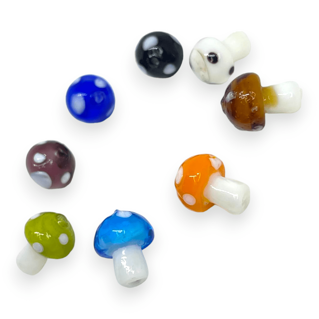 Pasador honguitos multicolor / unidad4