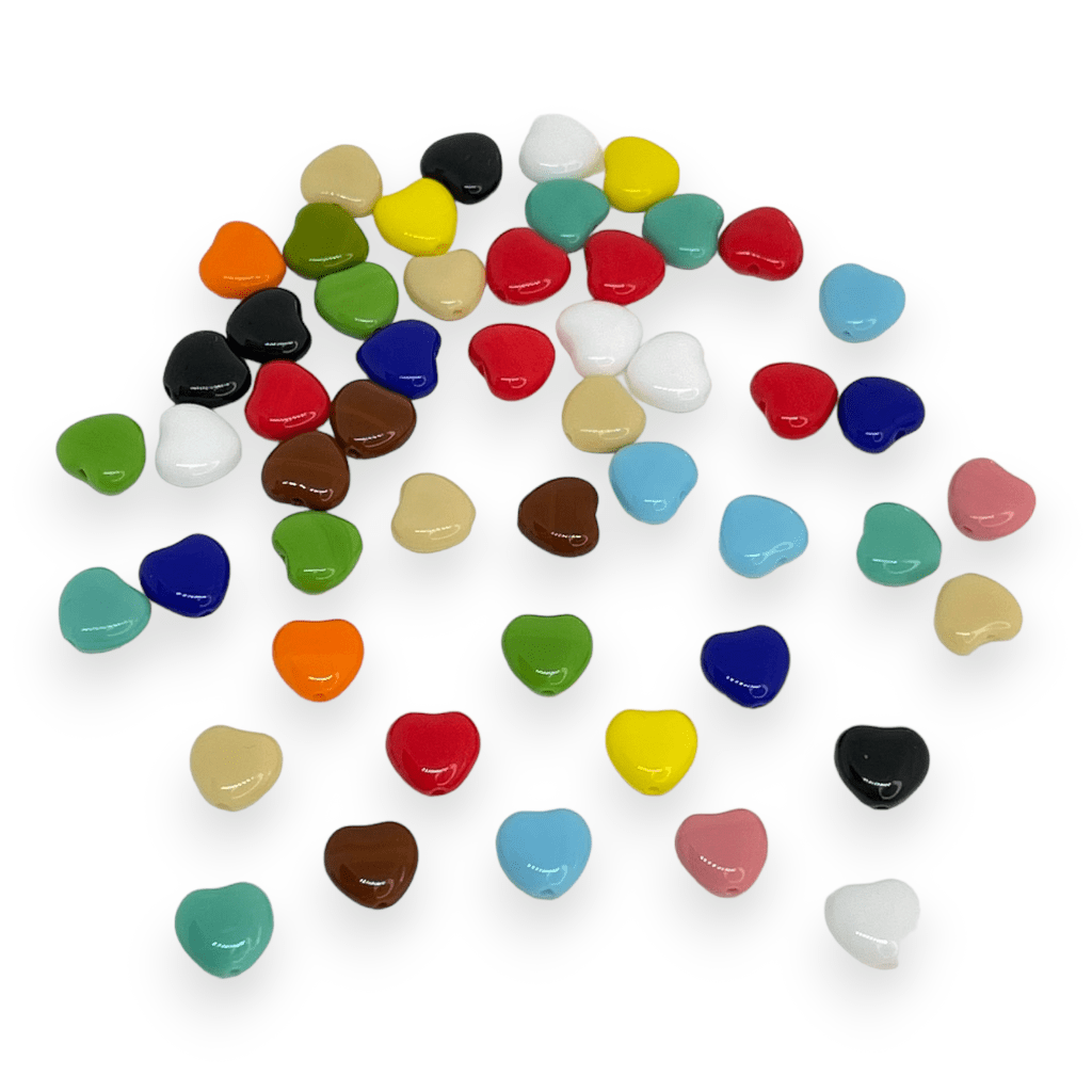 Pasador corazón multicolor / 5 uds1