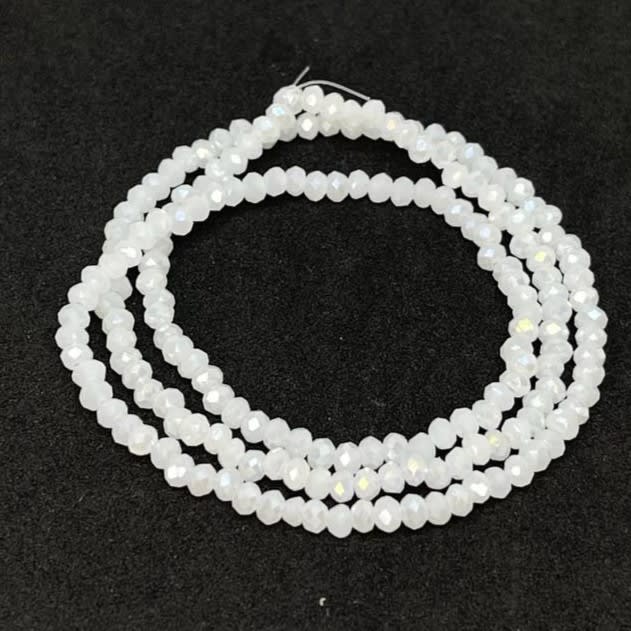 Sarta cristales 2 mm murano facetado unicolor / tira5