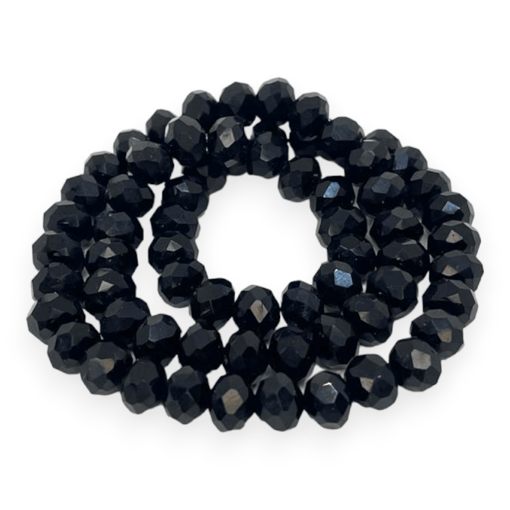 Sarta cristales 8 mm murano facetado unicolor / tira2