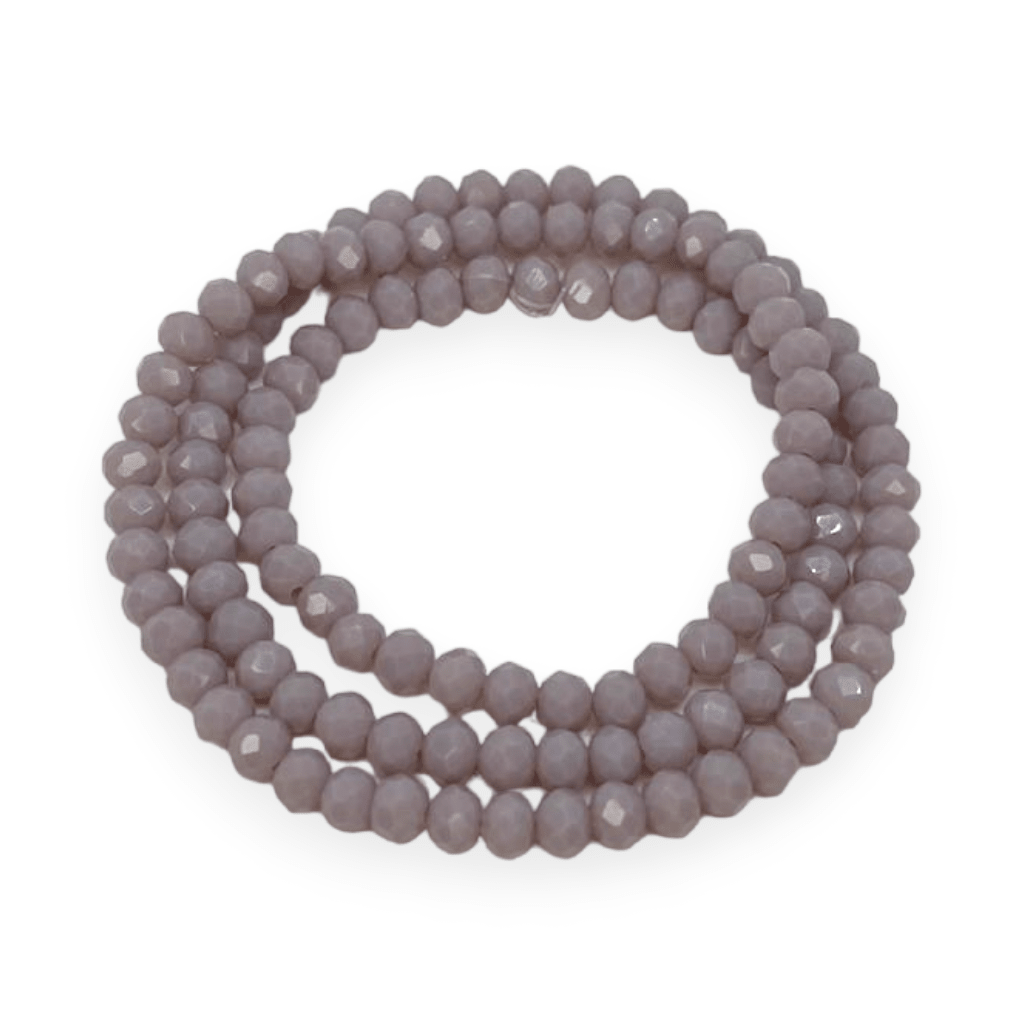 Sarta cristales 4 mm murano facetado unicolor / tira10