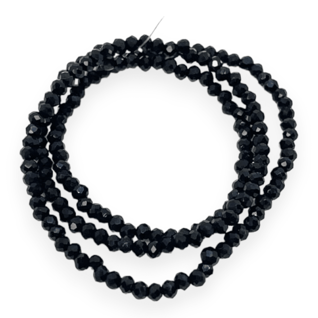 Sarta cristales 1 mm murano facetado unicolor / tira1