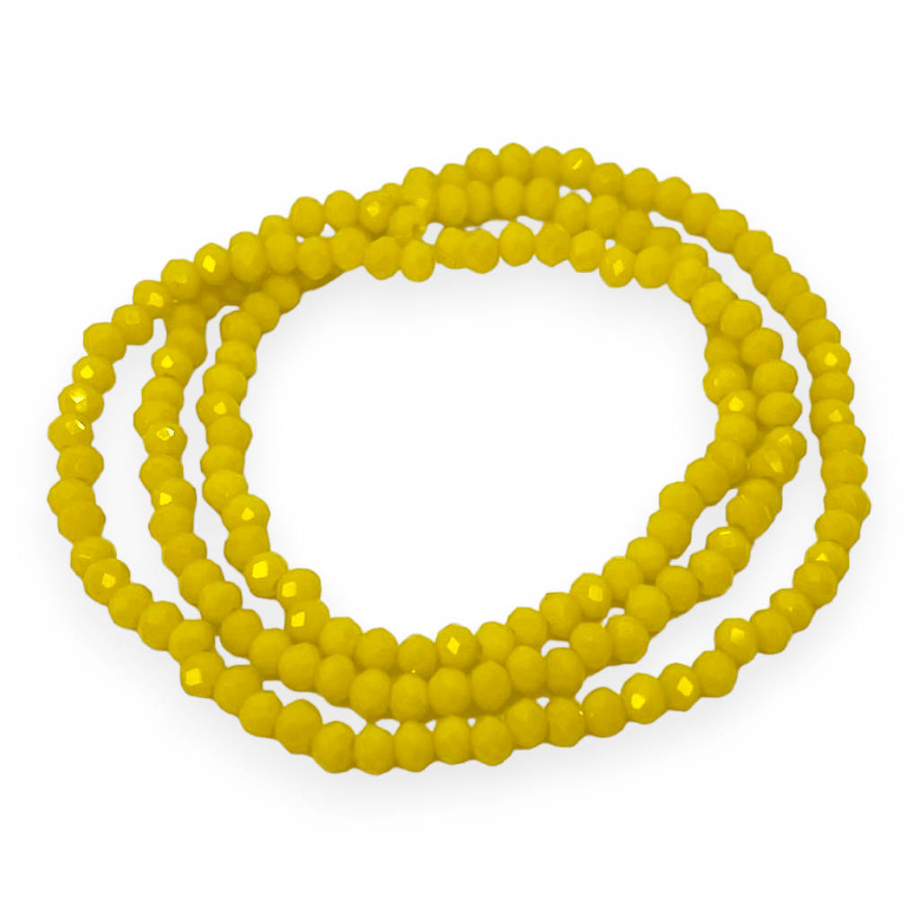 Sarta cristales 2 mm murano facetado unicolor / tira3