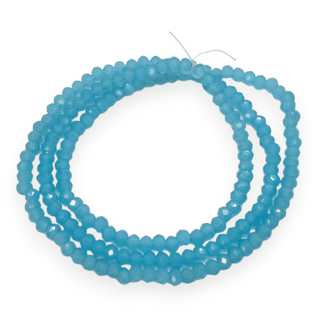 Sarta cristales 2 mm murano facetado unicolor / tira2