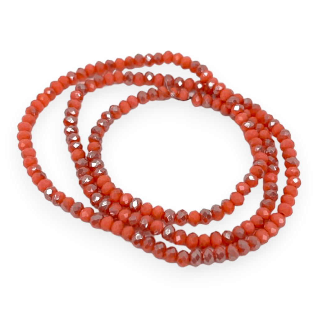 Sarta cristales 2 mm murano facetado combinado / tira2