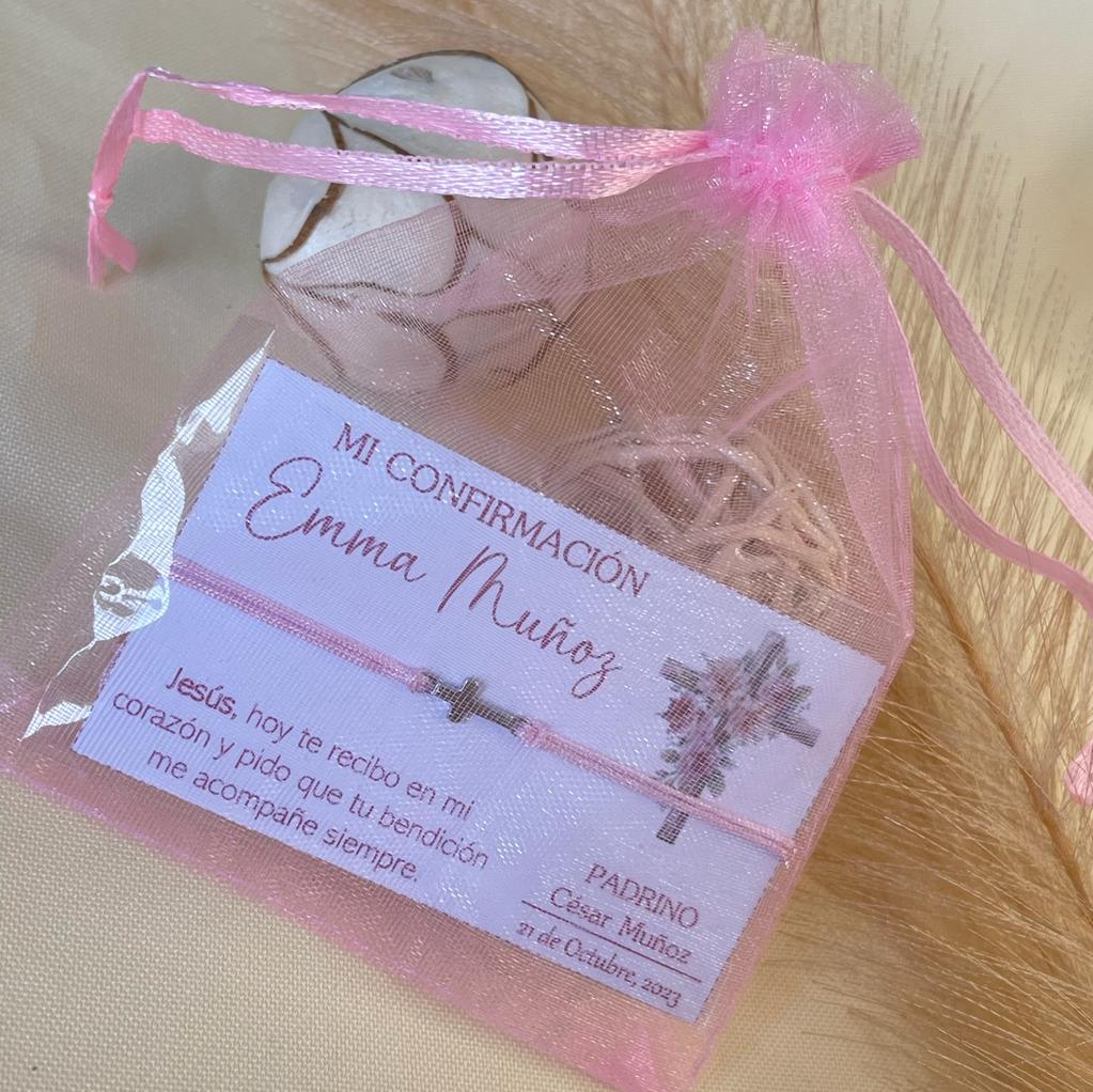 Souvenir pulseras recuerdos de bautizo comunión confirmación / docena13