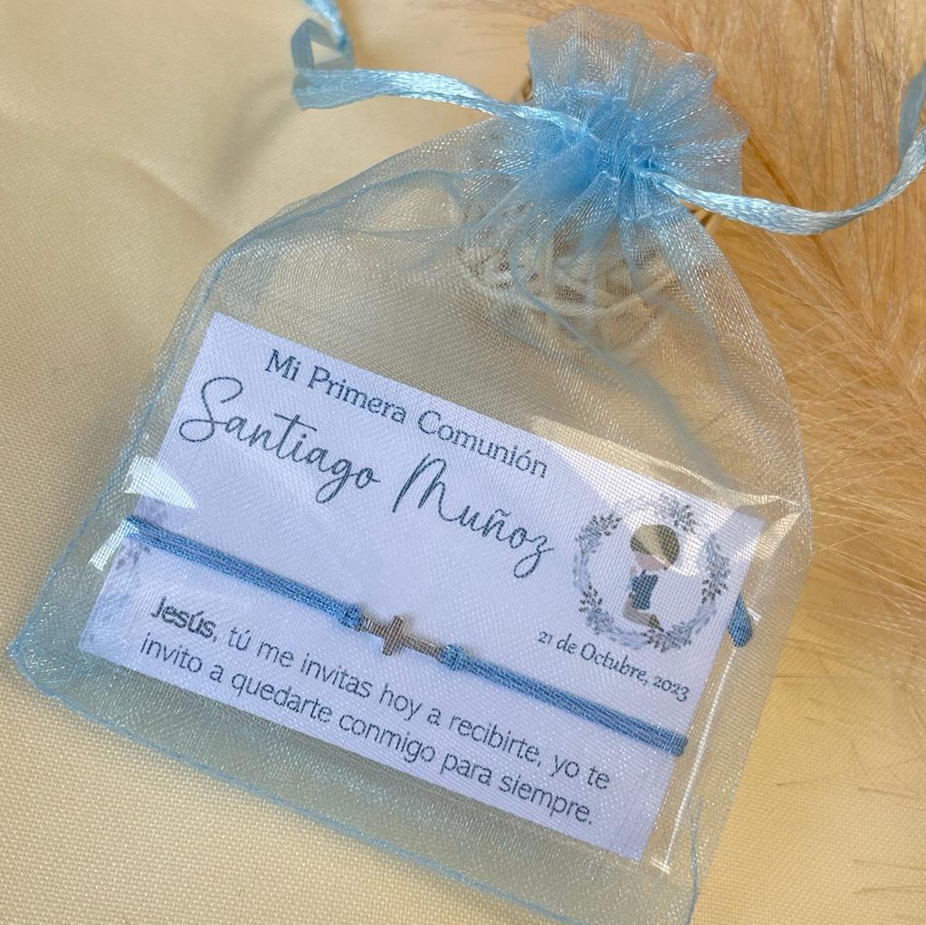 Souvenir pulseras recuerdos de bautizo comunión confirmación / docena12