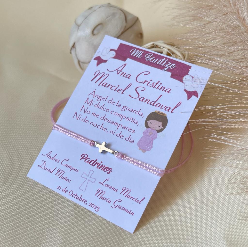 Souvenir pulseras recuerdos de bautizo comunión confirmación / docena14