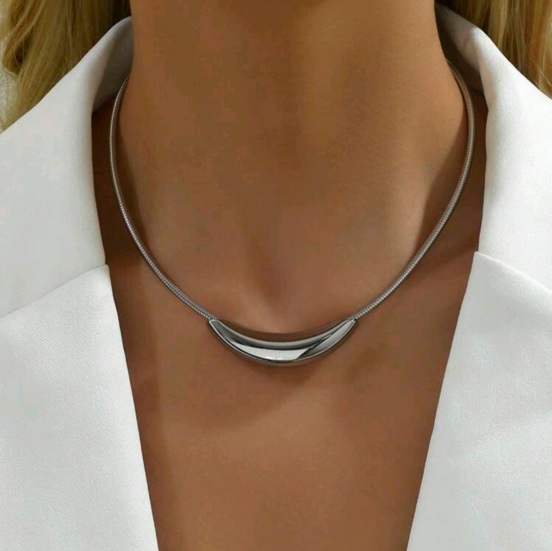 Collar de acero minimalista estilo europeo / unidad2