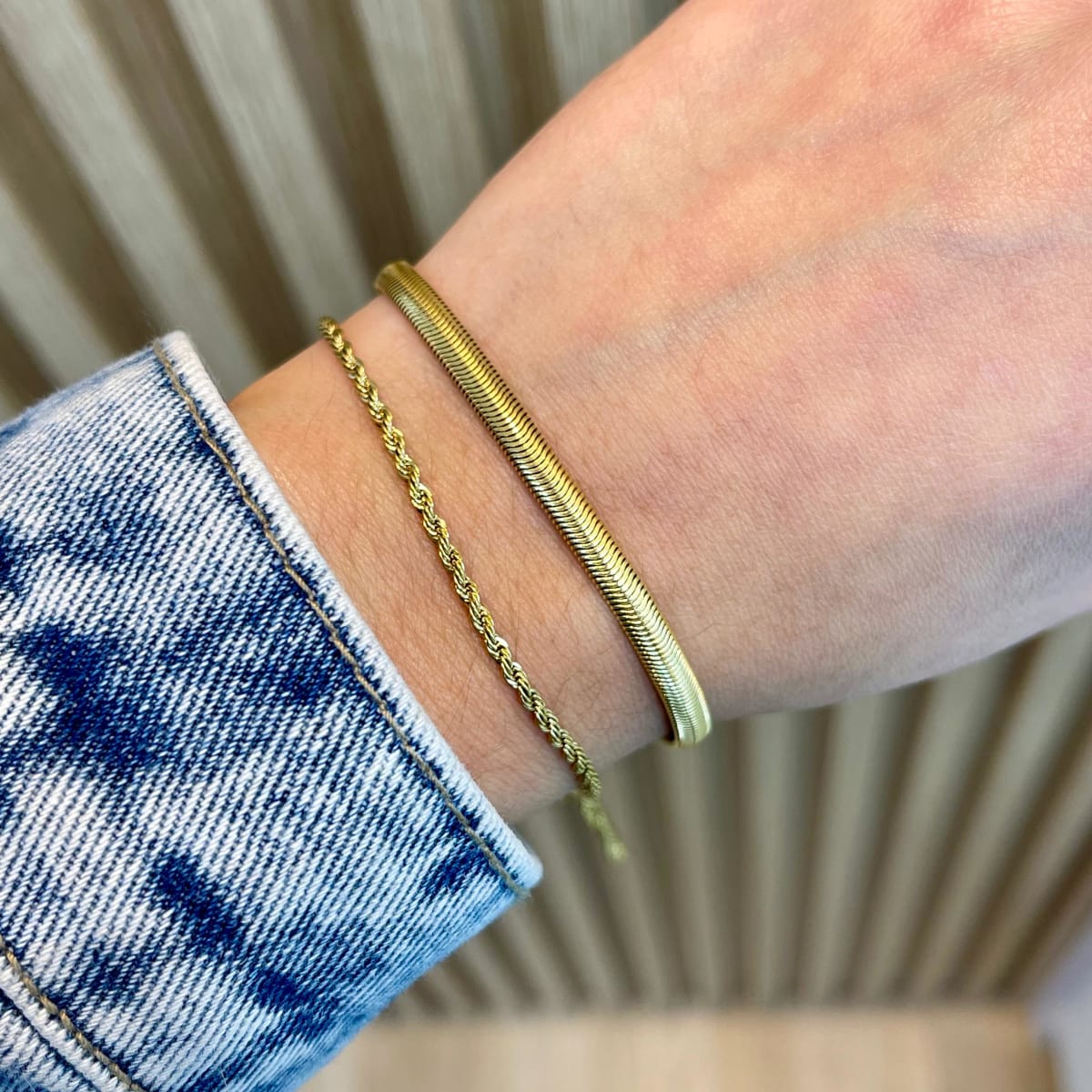 Pulsera tejido tourbillón serpiente acero / unidad2