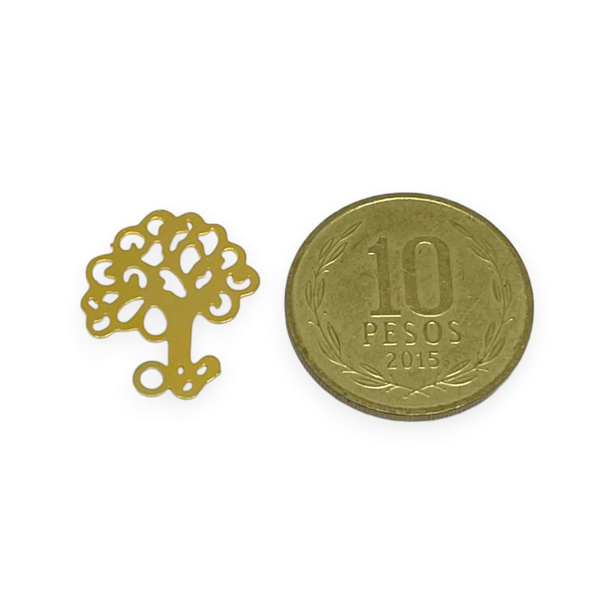 Dije árbol mascota corazón alas Gold-filled / unidad22