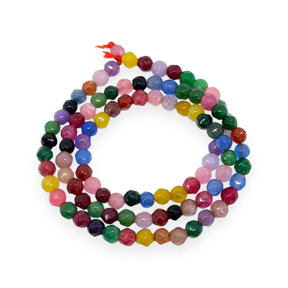 Sarta abalorios cuentas piedra ágata / tira6