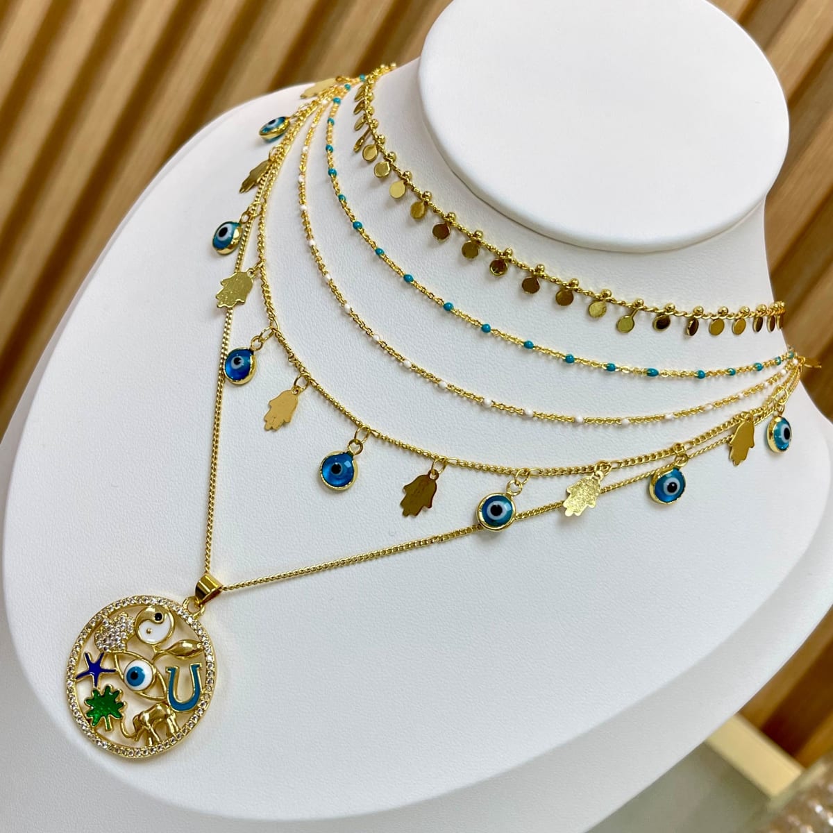 Collar dorado surtido VTE / unidad2