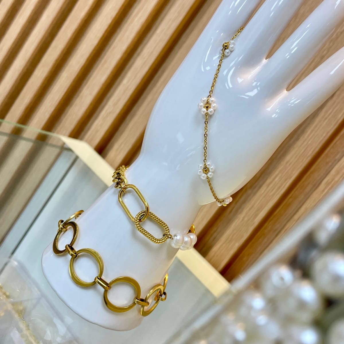 Pulsera dorada surtida VTE / unidad2