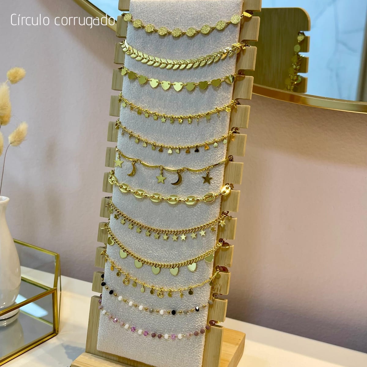 Collar choker dorado surtido VTE / unidad14