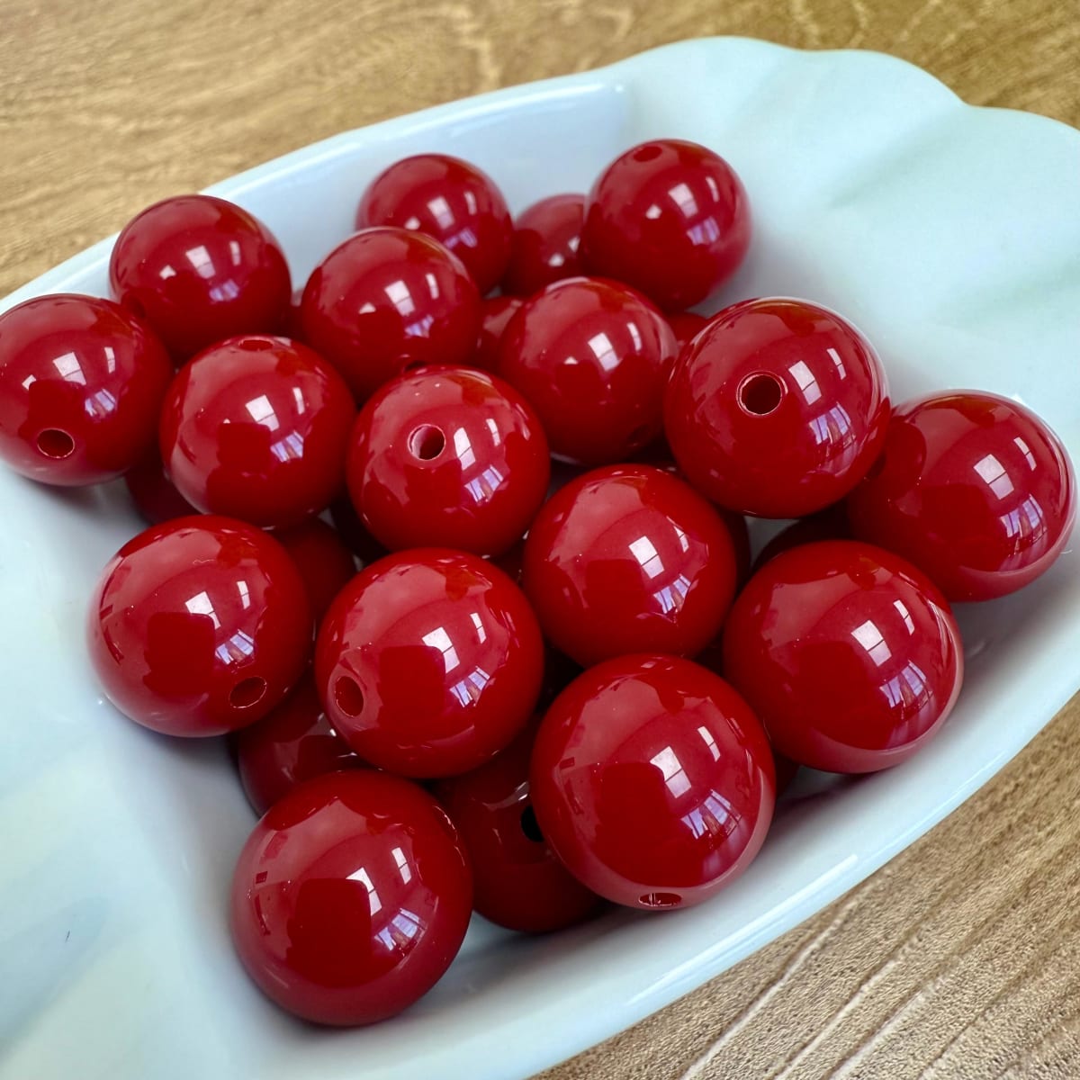 Cuentas redondas de acrílico grande 14 mm / 30 uds1