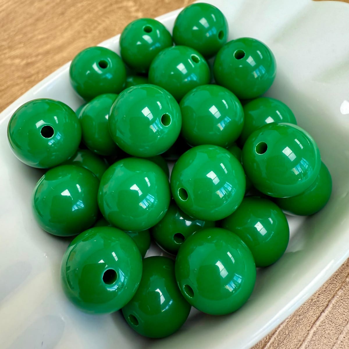 Cuentas redondas de acrílico grande 14 mm / 30 uds13