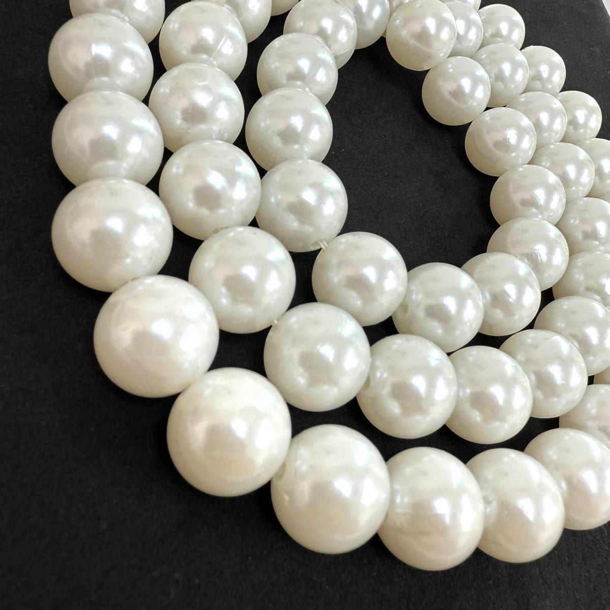 Cuentas redondas de acrílico grande 18 mm / sarta2